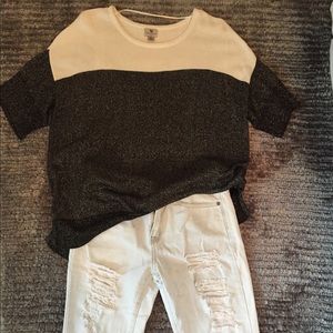 Sparkly sweater top